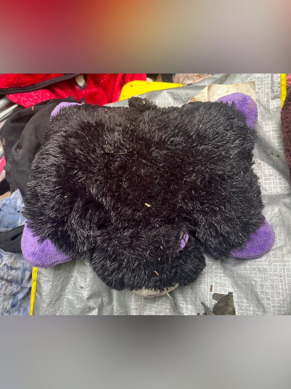Black Plush Stuffed Animal Plushie - Unbranded